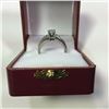 Image 3 : ONE LADIES PLATINUM DIAMOND SET ENGAGEMENT OR DRESS RING WITH 12 DIAMONDS, APPROX 0.40CARAT AND ONE