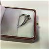 Image 2 : ONE LADIES 14KT WHITE GOLD CHOCOLATE & NEAR COLOURLESS DIAMOND SET ENGAGEMENT OR DRESS RING.