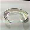 Image 2 : ONE HAND MADE STERLING SILVER FIRST NATIONS 1/2" BANGLE STYLE BRACELET. HAND