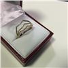 Image 2 : ONE LADIES 14KT TRI COLOUR YELLOW WHIT E AND ROSE GOLD THREE RING SET WITH 144 DIAMONDS, APPROX
