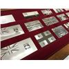 Image 3 : 17 PIECE STERLING  SILVER "FLAGS OF CANADA AND PROVINCES IN CUSTOM FITTED DISPLAY CASE