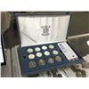 Image 1 : UNITED NATIONS 50TH ANNIVERSARY COIN SILVER COIN SET W/ CUSTOM FITTED DISPLAY CASE