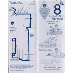 Keanu Reeves "Speed" Screen Used Prop Bus Schedule