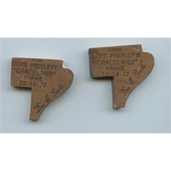 Lot of 2 Elvis Presley's Graceland Frame Segments