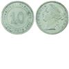 Image 1 : Straits Settlements, 10-cent 1873 in EF-AU condition. A nice better date issue coin.