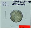 Image 1 : Straits Settlements, 10-cent 1901 in EF-AU condition.
