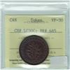 Image 2 : Token Montreal Un Sou BR# 685 LC-30C; ICCS Certified VF-30