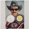 Image 1 : Limited Edition 1oz Gold and 1oz Silver Set in Wooden display box featuring Nascar Driver Richard Pe
