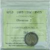 Image 2 : Newfoundland 1885 10-cent ICCS F-15 Obverse 2