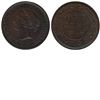 Image 1 : 1-cent 1859 Wide 9/8 ICCS certified MS-60; Brown. A Nice lustrous brown coin, that shows better than