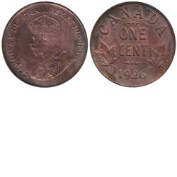 1-cent 1926 ICCS Certified MS-63 RED. A nice mint state example of this semi key date issue.