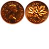 Image 1 : 1-cent 1954 NSF Proof Like  *RARE* . This is an attractive Cherry Red coin with crisp details. Coin 
