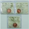 Image 1 : 1-cent group lot of ICCS Certified PL-65 Red; Ultra Heavy Cameo. The dates you will receive are 1963