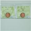 Image 1 : 1-cent 1964 & 1967 ICCS Certifed MS-66 Red
