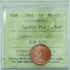 Image 1 : 1-cent 1965 Large Beads Pointed 5 ICCS Certified MS-65 Red