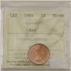 Image 1 : 1-cent 1964 ICCS Certified MS-66 Red