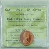 Image 1 : 1-cent 1971 ICCS Certified SP-67 RED; Ultra Heavy Cameo! TOP Grade by ICCS!!