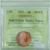 Image 1 : 1-cent 1971 ICCS Certified SP-67 Red; Ultra Heavy Cameo. TOP Grade by ICCS!!