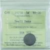 Image 1 : 5-cent 1875H Small Date ICCS Certified VF-30. A nice even rustic toning on this Key Date issue.