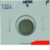 Image 1 : 5-cent 1884 Near 4 in Fine Condition. *Key Date*
