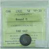 Image 1 : 5-cent 1900 Round '0' ICCS VF30