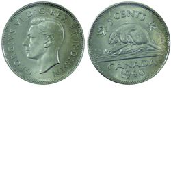 5-cent 1940 ICCS Certified MS-65! Tied for the highest grade by ICCS. A nice vibrant coin.