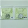 Image 1 : 5-cent 1950 & 1951 Low Relief ICCS Certified MS64. 2pcs.