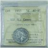 Image 2 : 5-cent 1953 NSF NL; Cameo "MULE" ICCS Certified AU-50. A nice clean rust free example of this variet