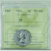 Image 1 : 5-cent 1954 SF, ICCS Certified PL-66. Pristine early Proof Like coin.