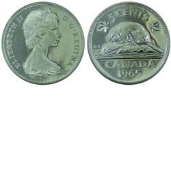 5-cent 1965 ICCS Certified PL-66 Ultra Heavy Cameo. Tied for Highest Grade POP=2!