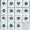 Image 1 : 5-cent; Group Lot of 15x 1990 "Bare Belly" 5 cent Varieties. These example are medium to large types