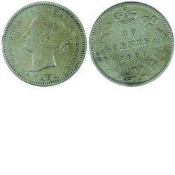 10-cent 1883H ICCS Certified F15