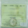 Image 1 : 10-cent 1939 ICCS Certified MS64
