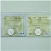 Image 1 : 10-cent 1946 & 1947 ICCS Certified MS64. Lot of 2 coins.