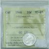 Image 2 : 10-cent 1946 ICCS Certified MS65. Blast white!