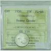 Image 1 : 10-cent 1956 ICCS PL-66 Heavy Cameo