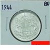 Image 1 : 50-cent 1944 in Brilliant Uncirculated condition. An attractive white coin with satin fields.
