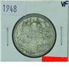 Image 1 : 50-cent 1948 in Very Fine condition. *Key Date*