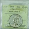 Image 1 : 50-cent 1949 Hoof Over 9 variety ICCS Certified VF-20.