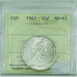 50-cent 1967 ICCS Certified MS-65