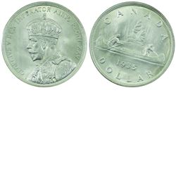 Silver $1 1935 ICCS Certified MS-65. Blast white