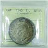 Image 2 : Silver $1 1945 ICCS Certified EF-45. Key Date
