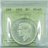 Image 2 : Silver $1 1952 NWL ICCS Certified MS-65. Blast white with just a hint of toning.