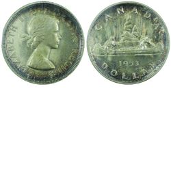 Silver $1 1953 SF ICCS Certified PL66