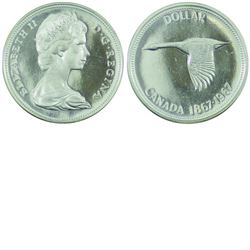 Silver $1 1967 ICCS Certified PL-66 Heavy Cameo