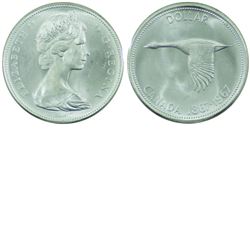 Silver $1 1967 ICCS Certified MS-65. Blast White!