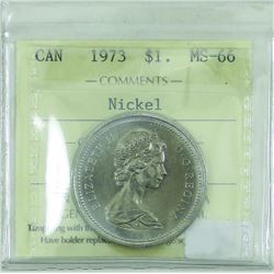 Nickel $1 1973 ICCS certified MS-66!!