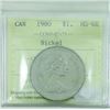 Image 1 : Nickel $1 1980 ICCS certified MS-66! TOP 2! Highest Grade by ICCS.