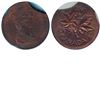 Image 1 : Error 1975 Canada 1-cent Double Clipped Planchet Error CCCS Certified MS-63