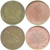 Image 1 : Error; Pair of Off Centered Canadian 1 cent CCCS Certified. You will receive a 1981 MS 63 RED off ce